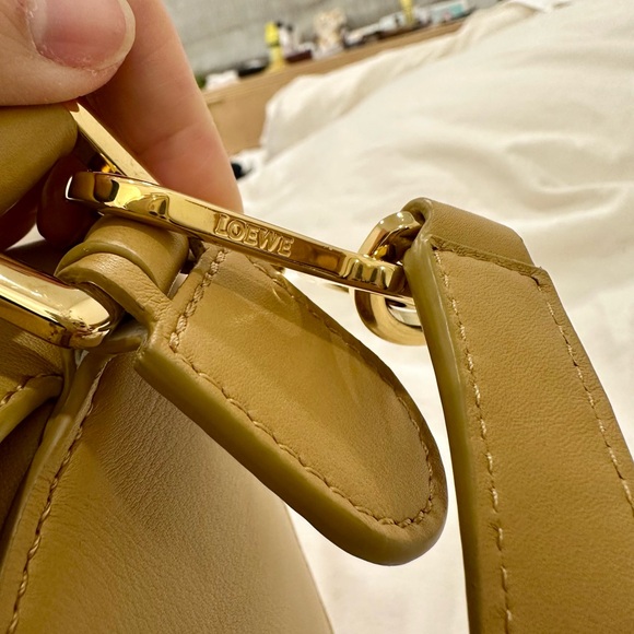 Loewe Small Puzzle Bag with Woven Strap in Sahara - Picture 4 of 9
